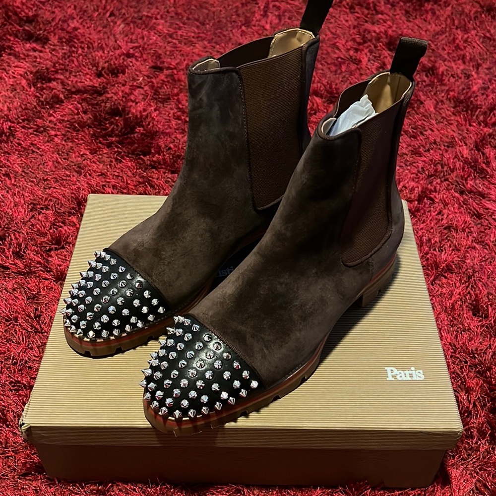 Christian Louboutin suede boots
